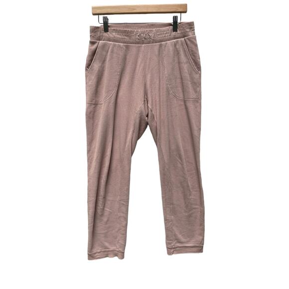 Mate the Label Organic Cotton Waffle Knit Rose Jogger Pants Size L - Picture 1 of 11